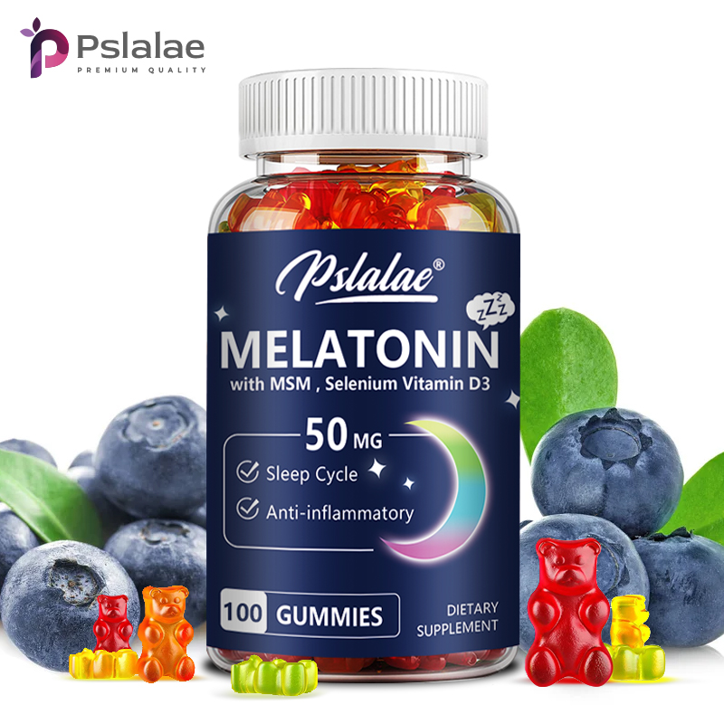 Melatonin Sleep Gummy - メラトニン グミ 50mg - 睡眠補助、睡眠の質の向上、深い睡眠のサポート