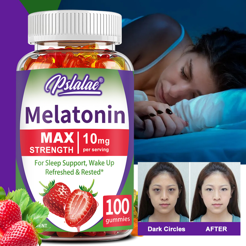 Melatonin Sleep Gummy - メラトニン グミ - 不眠症と戦い、より早く眠りにつくのを助け、睡眠の質を向上させます