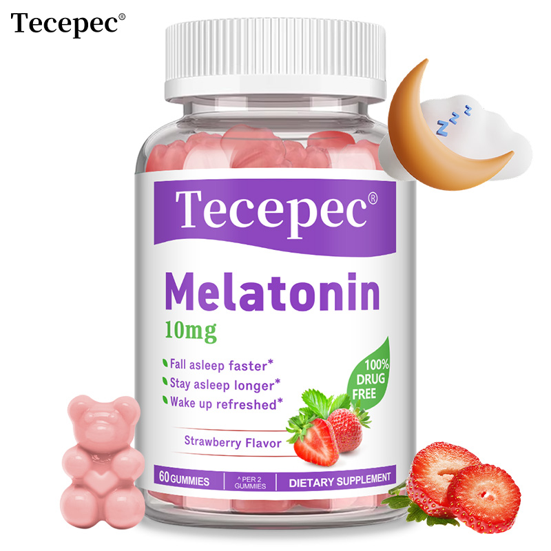 Melatonin Sleep Gummy - メラトニングミ 10 mg、睡眠の質を改善し、深い睡眠をサポート