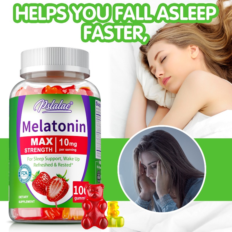 Melatonin Sleep Gummy - メラトニン グミ - 睡眠を助け、不眠症を改善し、生物時計を調整し、免疫力を改善し、成人向けの健康製品