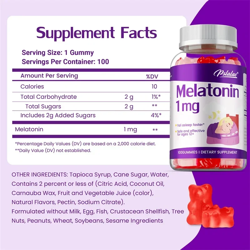 メラトニン グミ 1mg - 深く安眠し、睡眠を促進するのに - Melatonin Sleep Gummy のレビューと価格