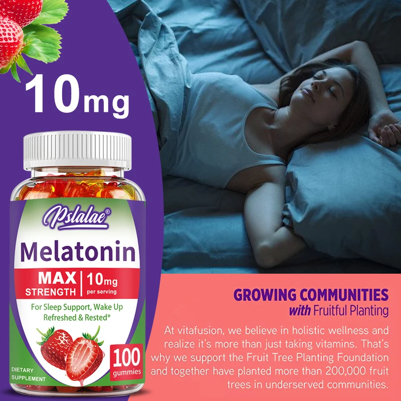 メラトニン グミ - 不眠症と戦い、より早く眠りにつくのを助 - Melatonin Sleep Gummy のレビューと価格