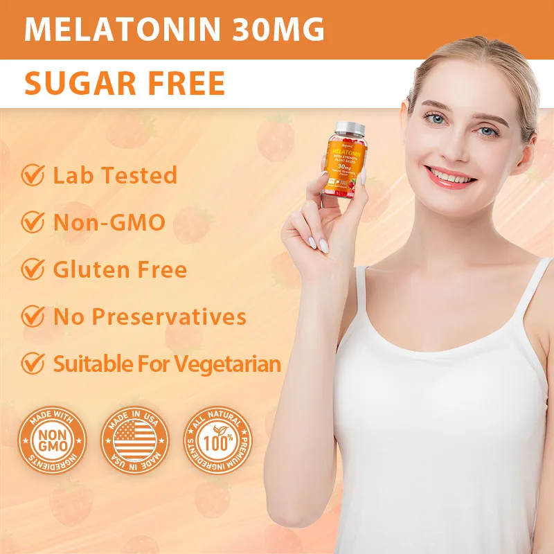 メラトニン 30mg - 心を落ち着かせ、ストレスを軽減し、 - Melatonin Sleep Gummy のレビューと価格