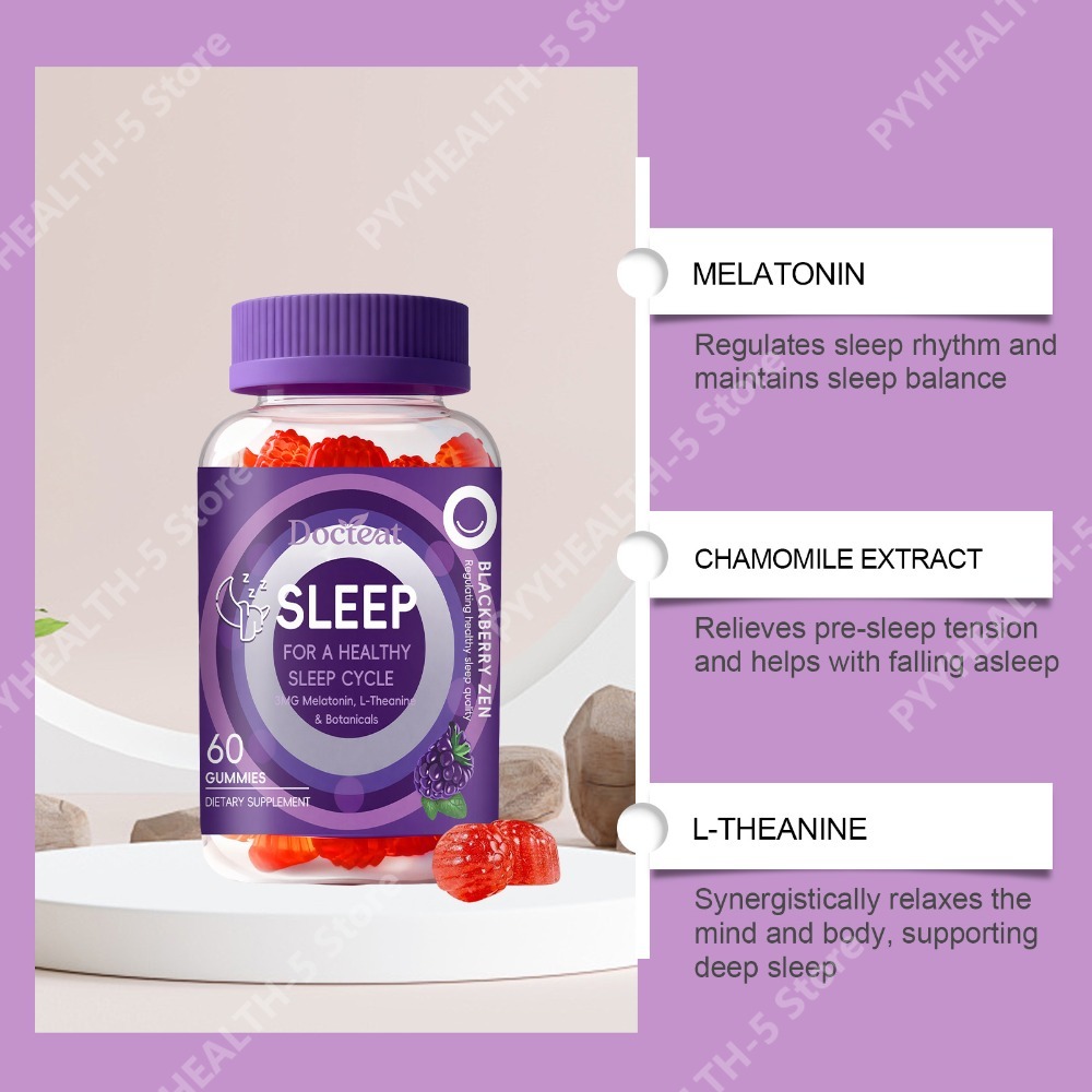 ドクテート スリープグミ 3mg メラトニン配合、L-テアニ - Melatonin Sleep Gummy のレビューと価格