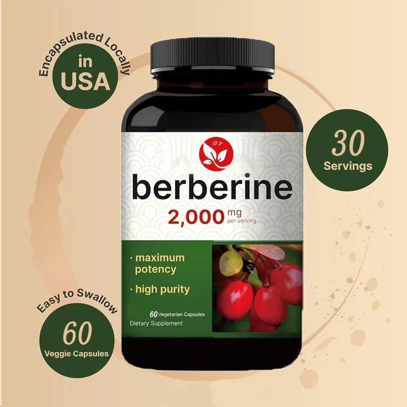 ベルベリン サプリメント 60 ベジタリアン カプセル、97 - Berberine Hcl Capsule のレビューと価格