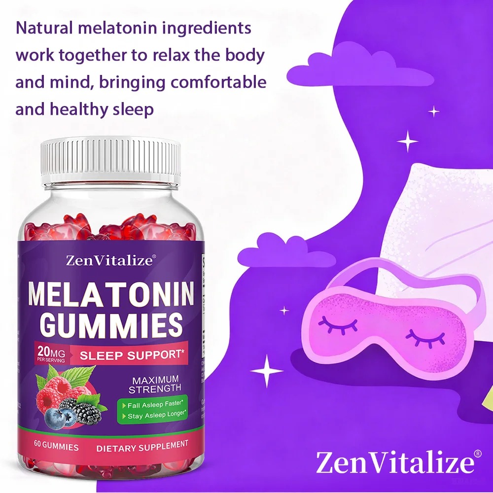 大人用メラトニン グミは睡眠の質を高め、気分を改善し、睡眠リ - Melatonin Sleep Gummy のレビューと価格