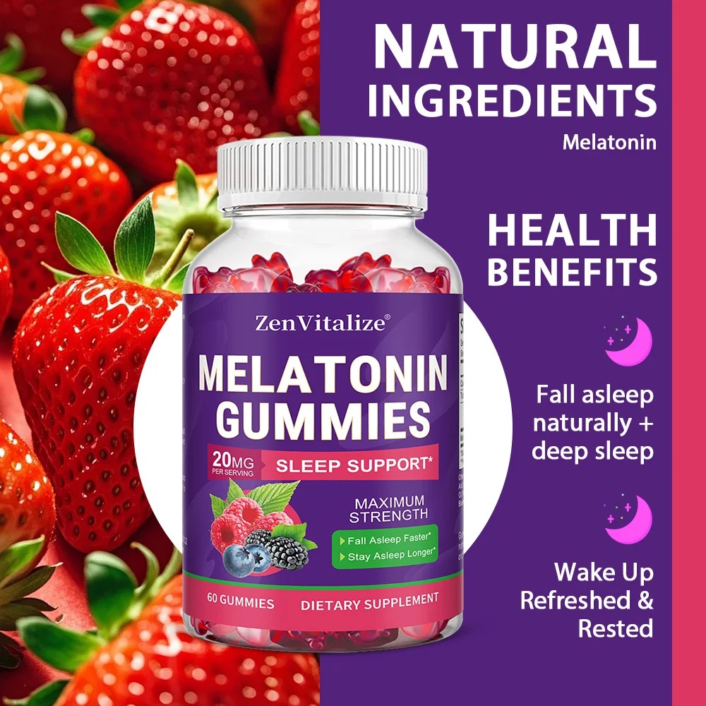 大人用メラトニン グミは睡眠の質を高め、気分を改善し、睡眠リ - Melatonin Sleep Gummy のレビューと価格