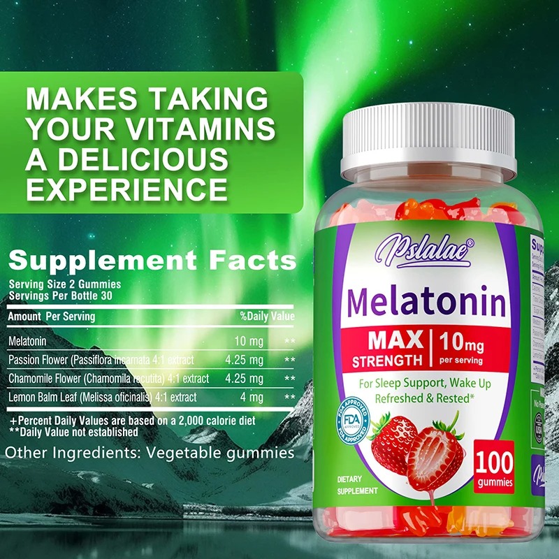 メラトニン グミ - 睡眠を助け、不眠症を改善し、生物時計を - Melatonin Sleep Gummy のレビューと価格