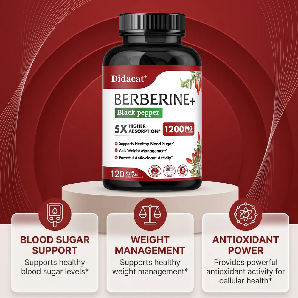 ベルベリンサプリメント 1200mg - 超高純度98% ベ - Berberine Hcl Capsule のレビューと価格