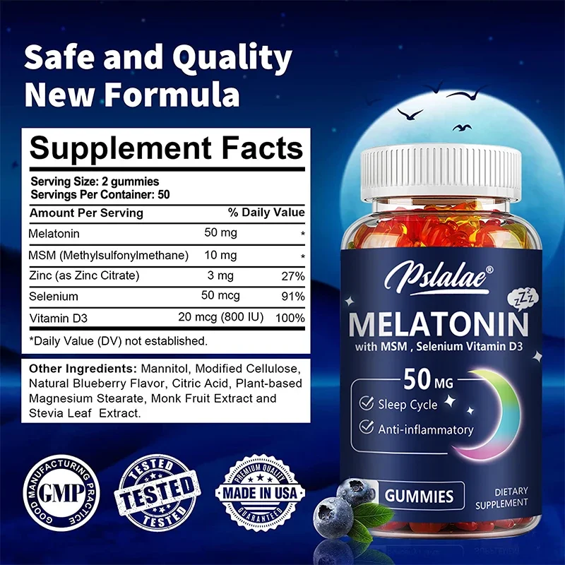メラトニン グミ 50mg - 睡眠サポート、ストレス解消、 - Melatonin Sleep Gummy のレビューと価格