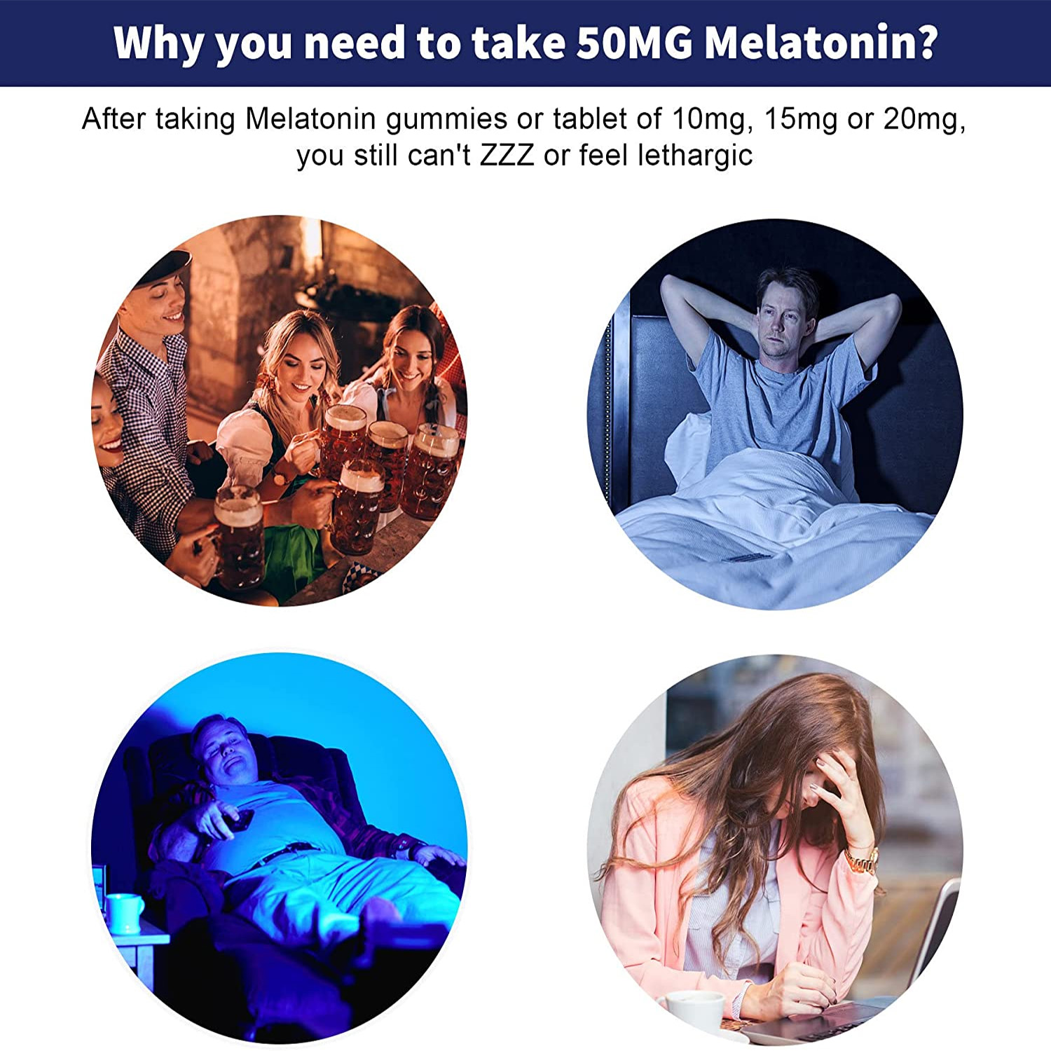 メラトニン グミ 50mg - 不安、ストレス軽減、睡眠改善 - Melatonin Sleep Gummy のレビューと価格